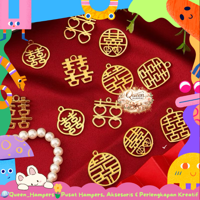 Shuang Xi Emas Xuang Xi Gold Hiasan Shuangxi Hiasan Sangjit Hiasan Hampers Sangjit QH