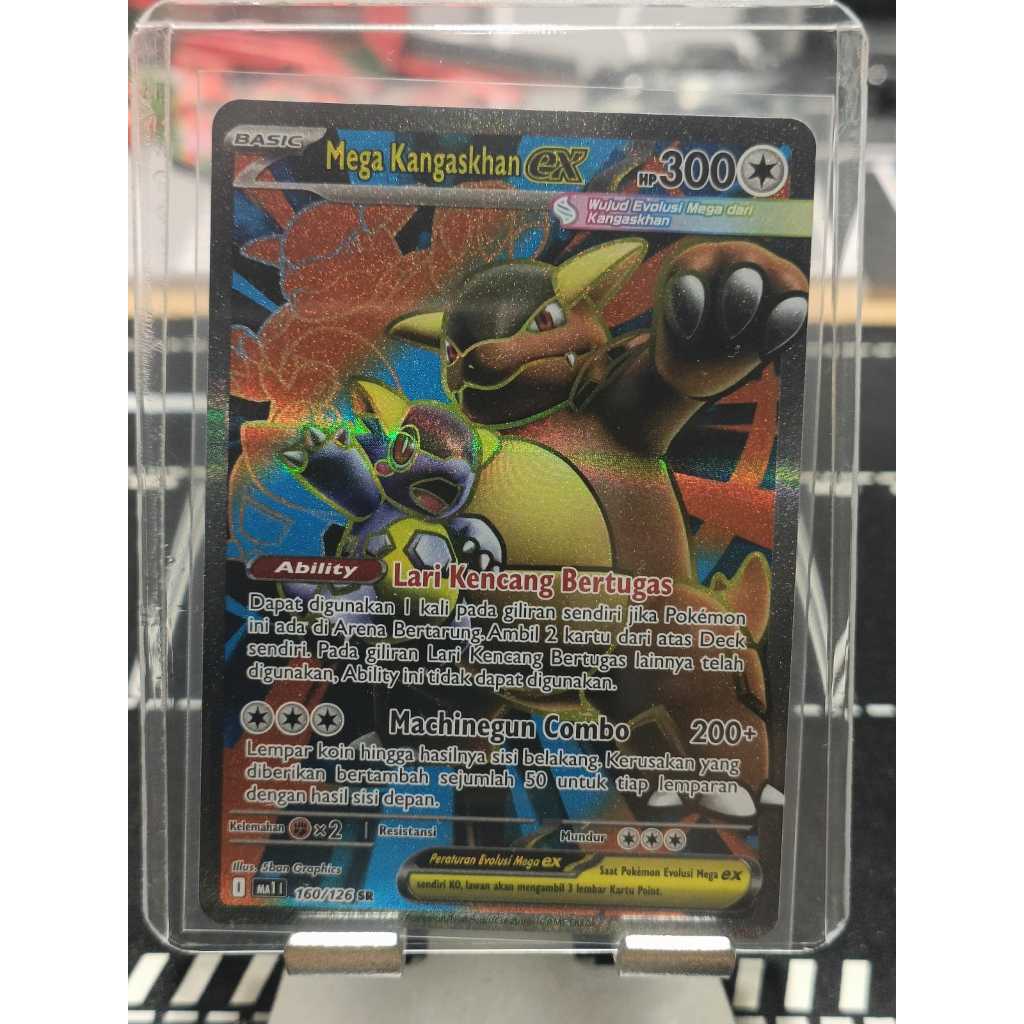 Mega Kangaskhan EX SR MA1 160/126 Kartu Pokemon TCG Mega Evolusi Trading Card Game Original
