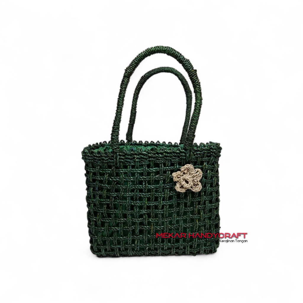 Tas Anyaman Pandan Kotak Lilit Rara