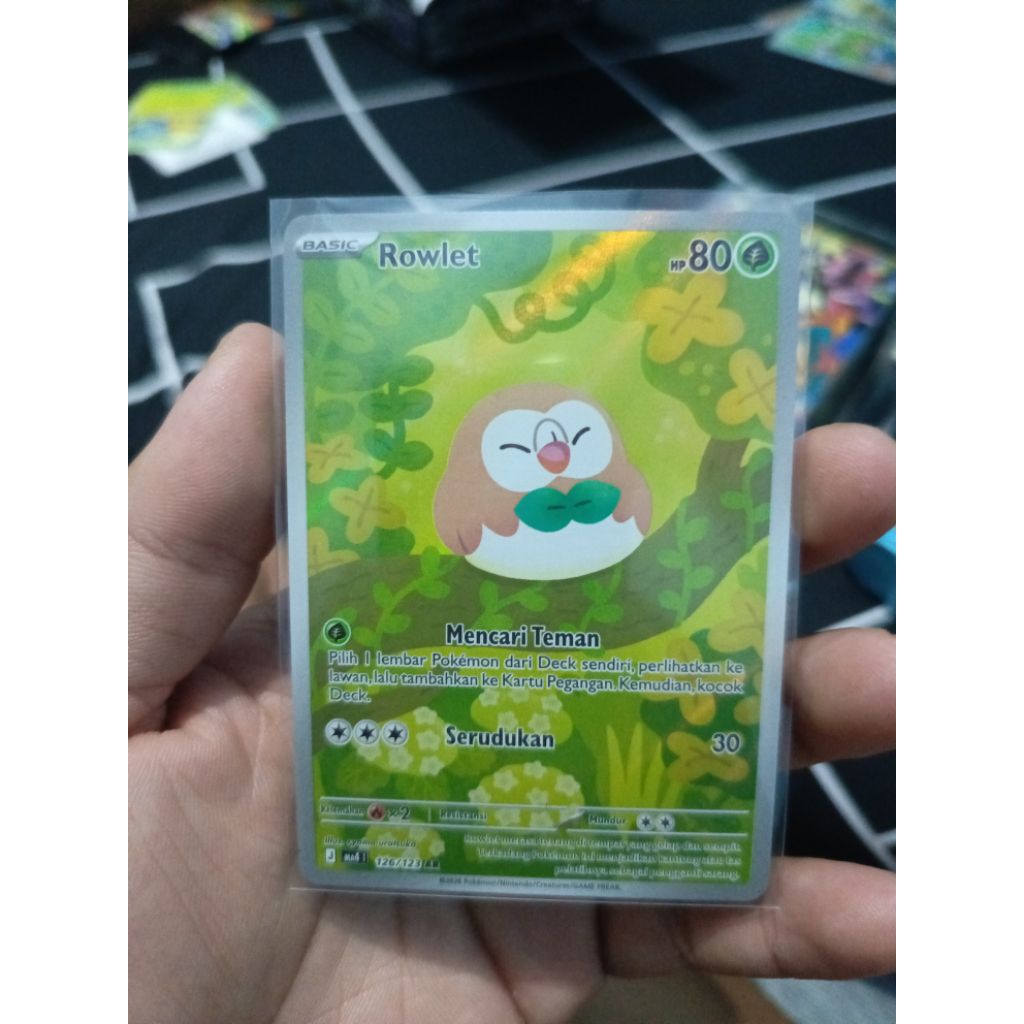 Rowlet AR MA4 126/123 Pokemon TCG Indonesia
