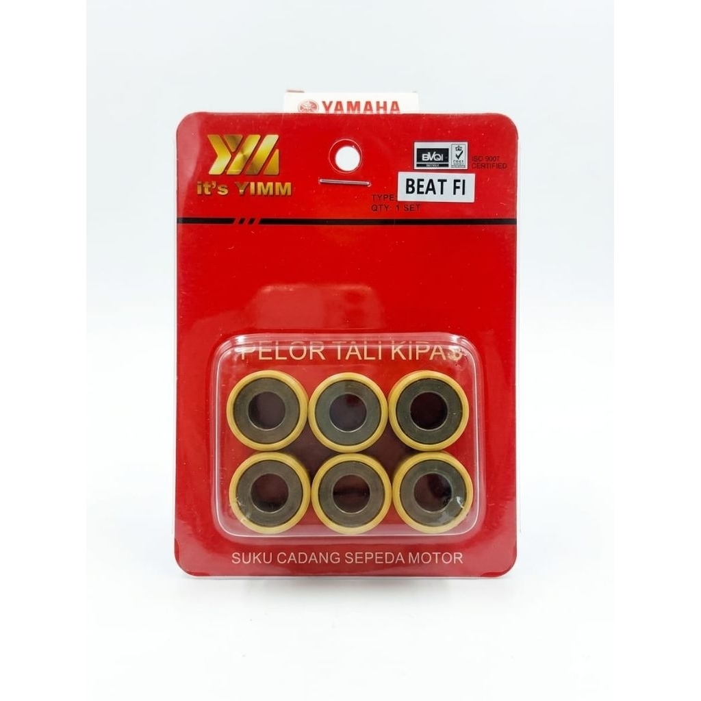 Roller CVT Beat FI / Pelor Tali Kipas Set YIMM - Roller Standar Motor Matic Honda High Quality﻿ 
 

