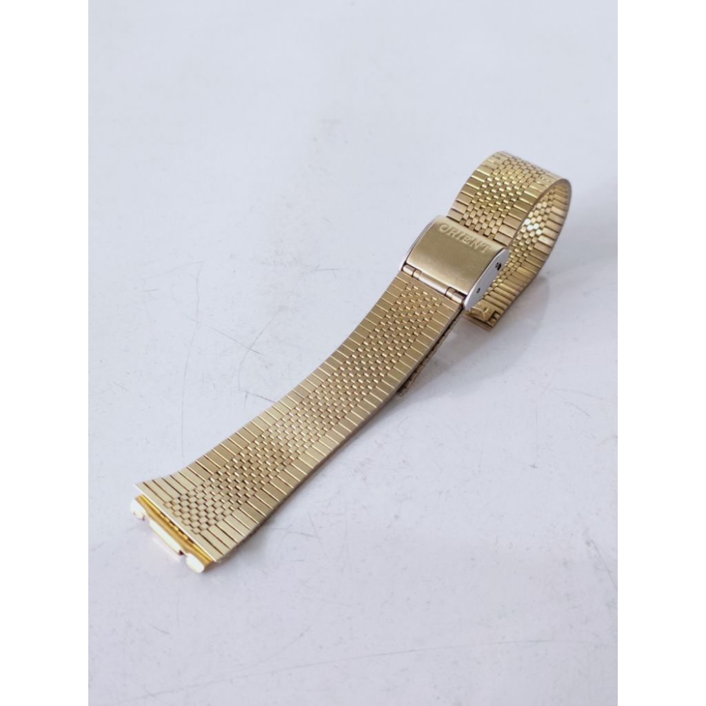 Rantai jam tangan antik orient original 18mm bracelet watch vintage orient stainless gold part arloj