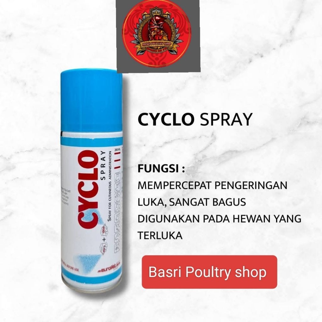 Cyclo Spray Obat Luka Ayam Tarung