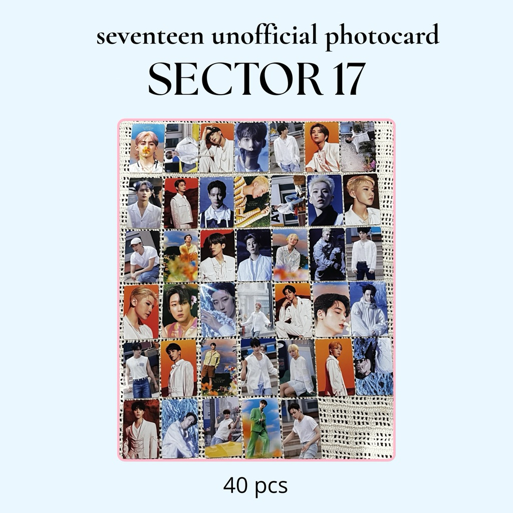 [40pcs] UNOFFICIAL PHOTOCARD SVT SECTOR 17