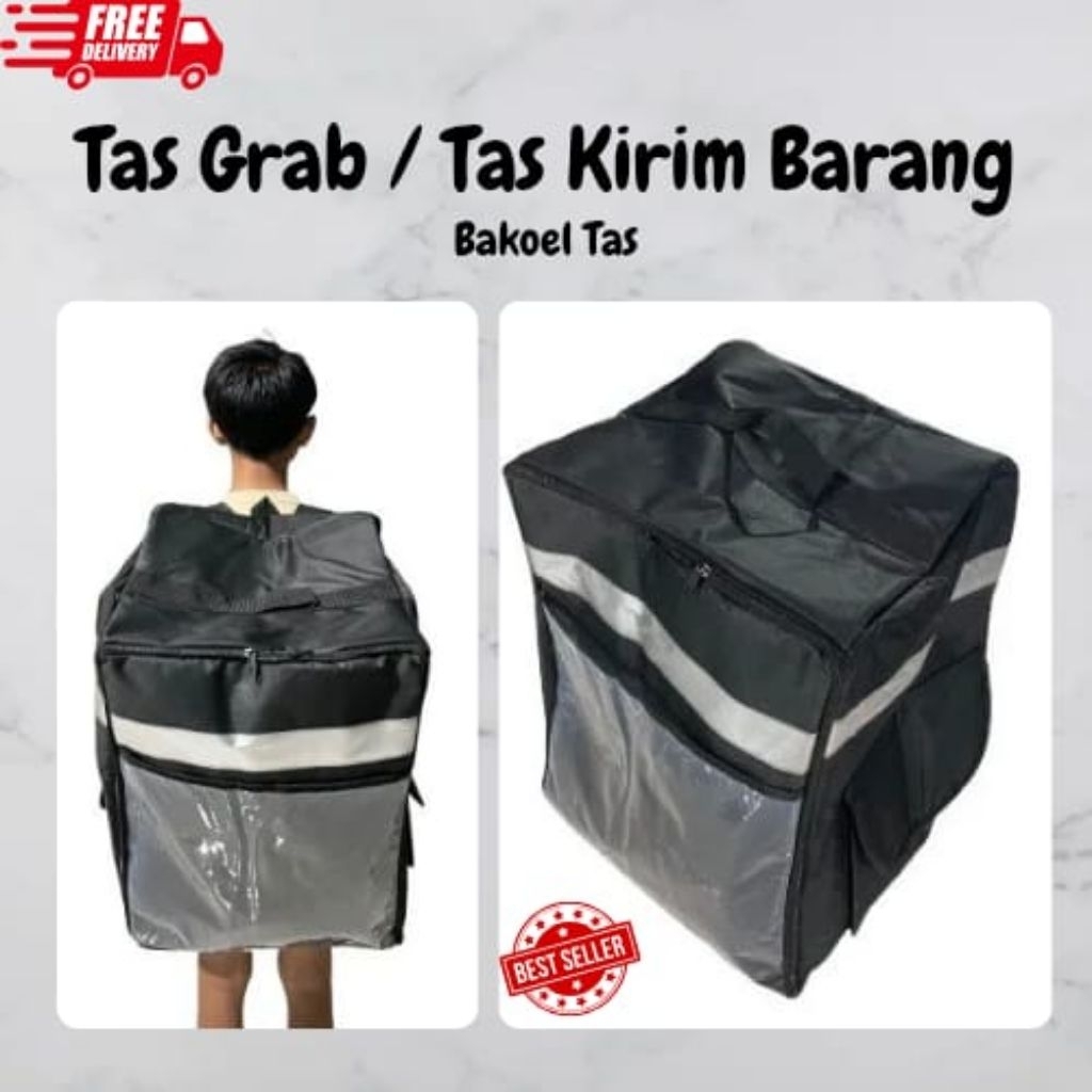Tas Punggung Kurir / Tas Delivery Bag / Tas Grabfood Gofood Shopeefood Anti Air