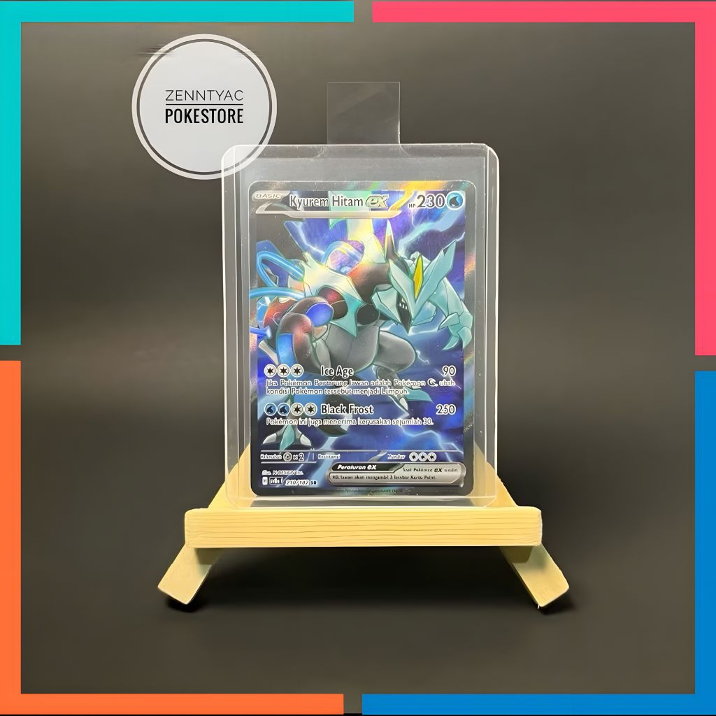 Kyurem Hitam Ex SR Sv8s 210/182, Kartu Pokemon TCG Indonesia