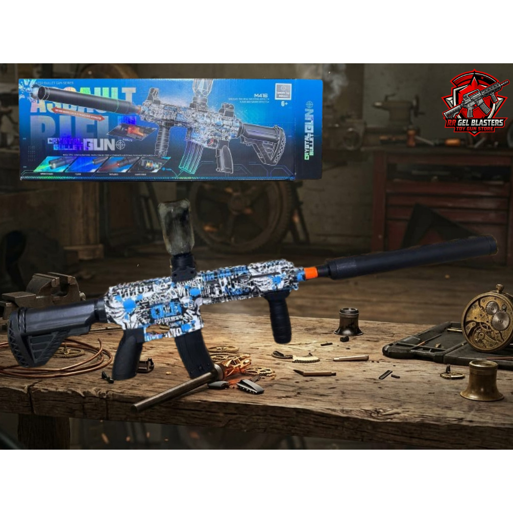 Cristal Bullet Gun M416-Tembakan Mainan Water Gel Blaster