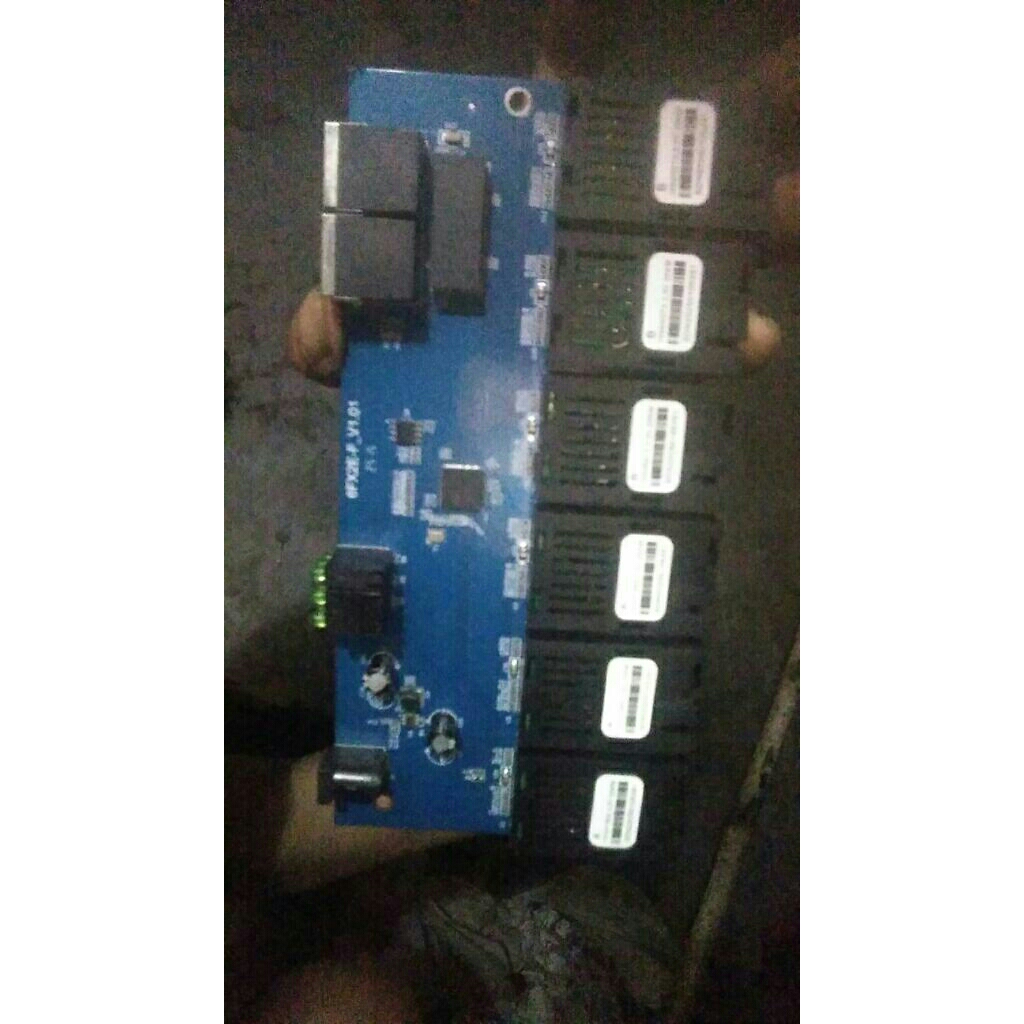 HTB 6 FO 2  LAN ,HTB 2 FO 4 LAN SUPPORT POE IN BARU ,DAN 4 ADAPTOR ORI 12V