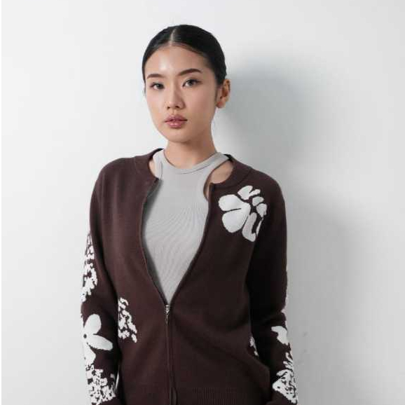 Double Zipper Pattern Jacket