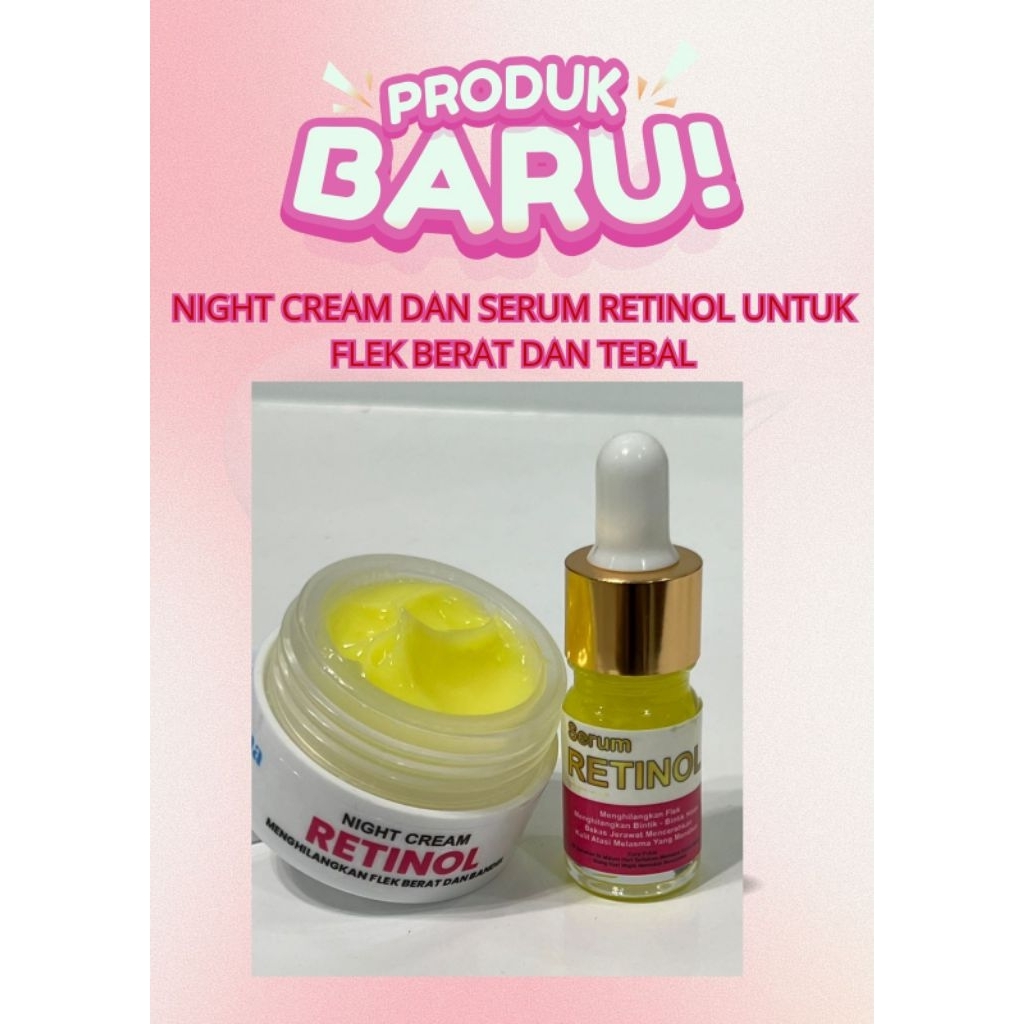 cream dan serum retinol untuk hilangkan flek hitam tebal dan bandel