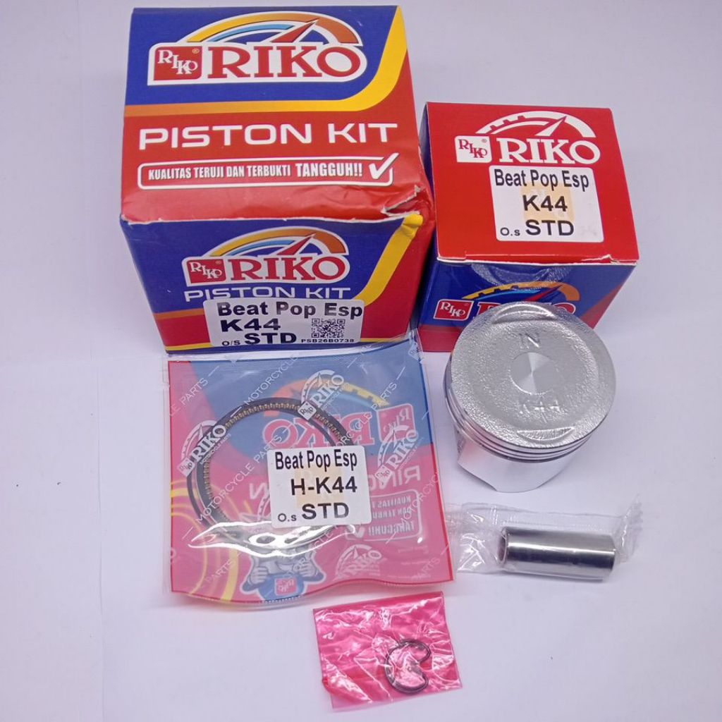 PISTON KIT BEAT POP ESP OV.STD (K44) ORIGINAL RIKO