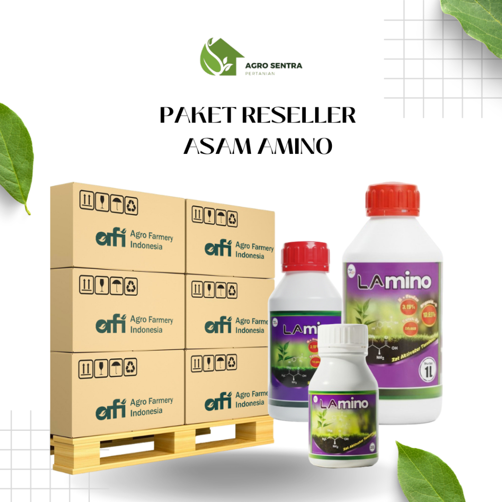 [PAKET RESELLER] LAmino Pupuk Asam Amino - Zat Aktivator Tanaman Nutrisi Mikro Padi Buah Sayur