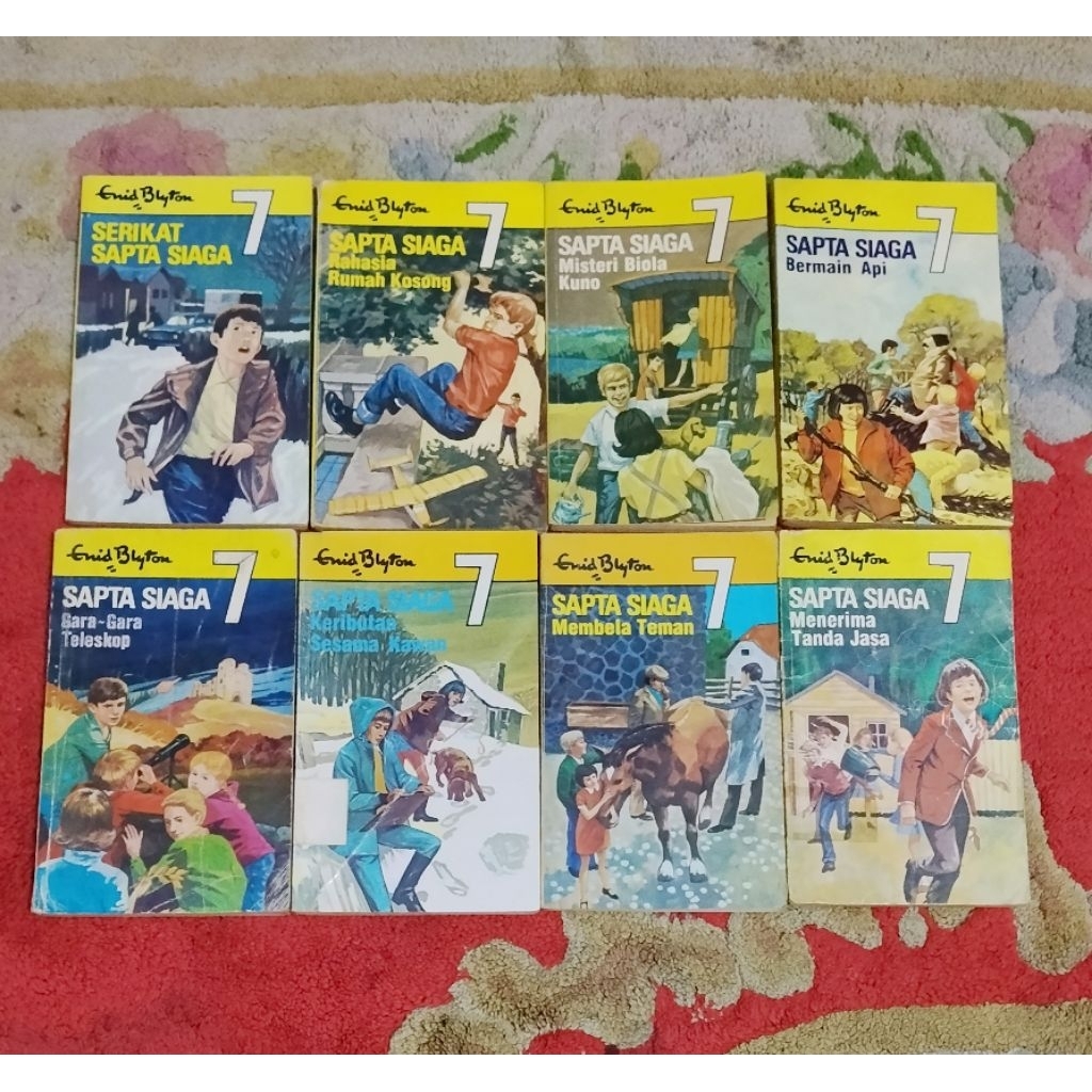 Novel Sapta Siaga Enid Blyton banyak judul cover lama 100%ORI preloved koleksi pribadi