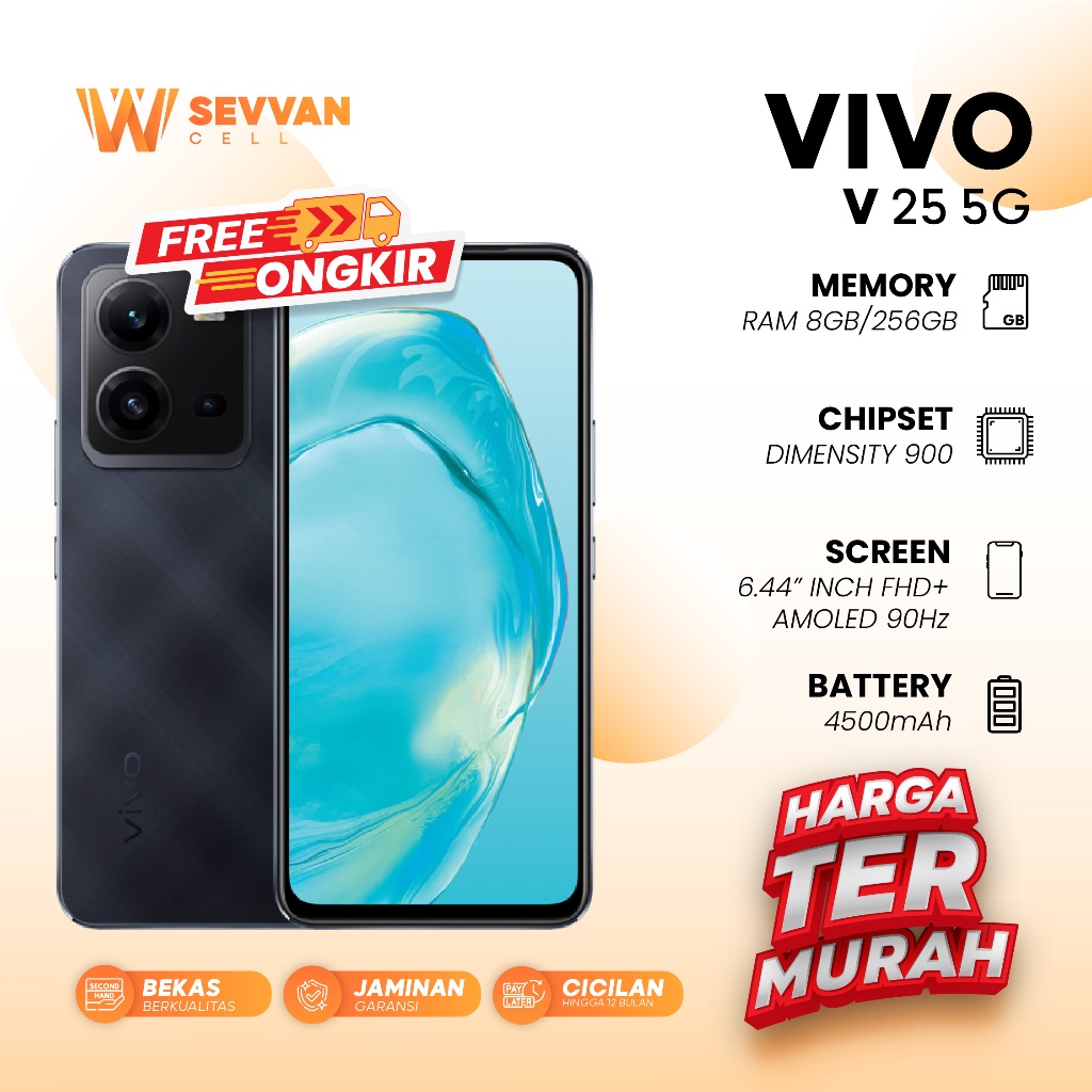 Handphone Vivo V25 5G Ram 8 256 GB