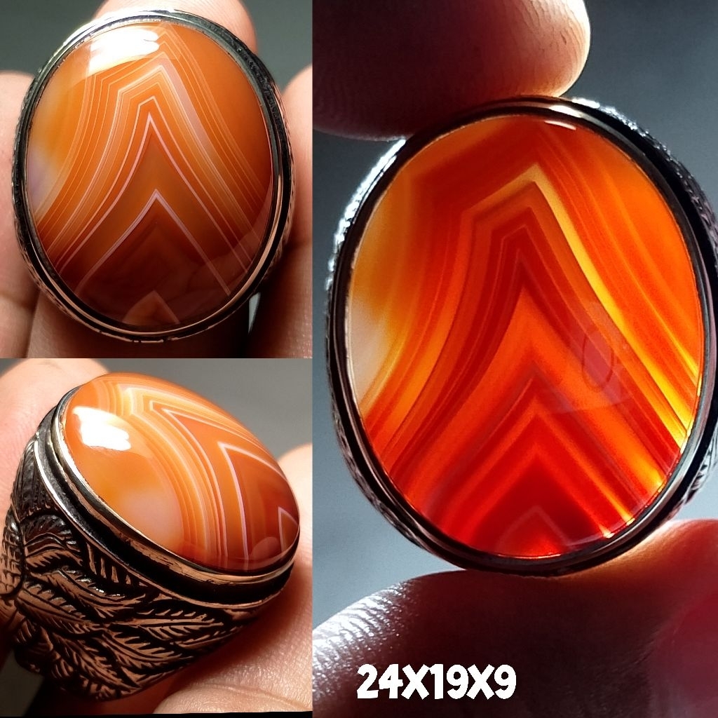 NATURAL BATU AKIK YAMAN JUNDER SEGITIGA PAMOR KERIS KUALITAS SUPER HQ