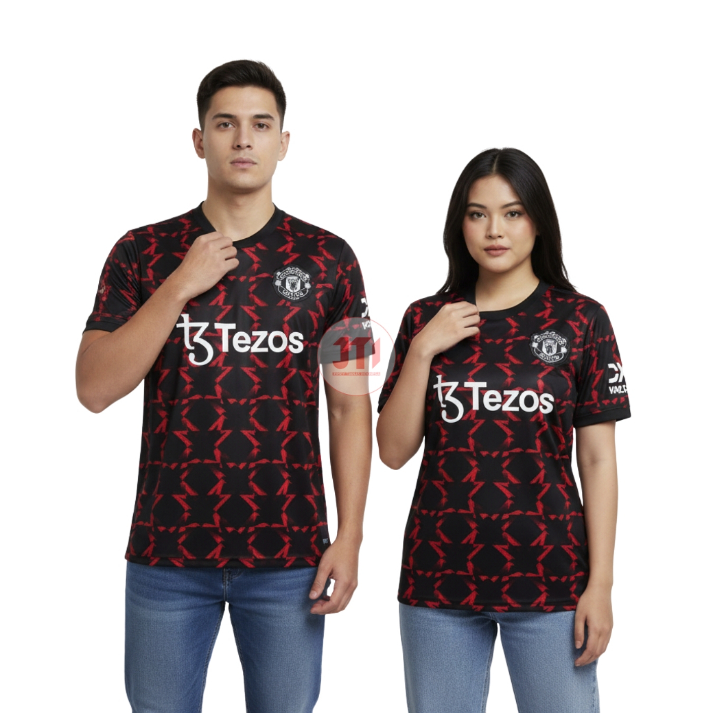 Jersey Mnchstr Untd Training Tezos Merah 2024 2025 Baju Bola Fans 24 25 JTI Store