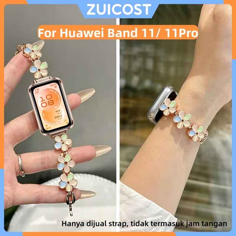 Tali Wanita Strap Huawei Band 11 Huawei Band 11 Pro Rantai Flower Huawei Band 11 / 11 Pro Aksesoris 