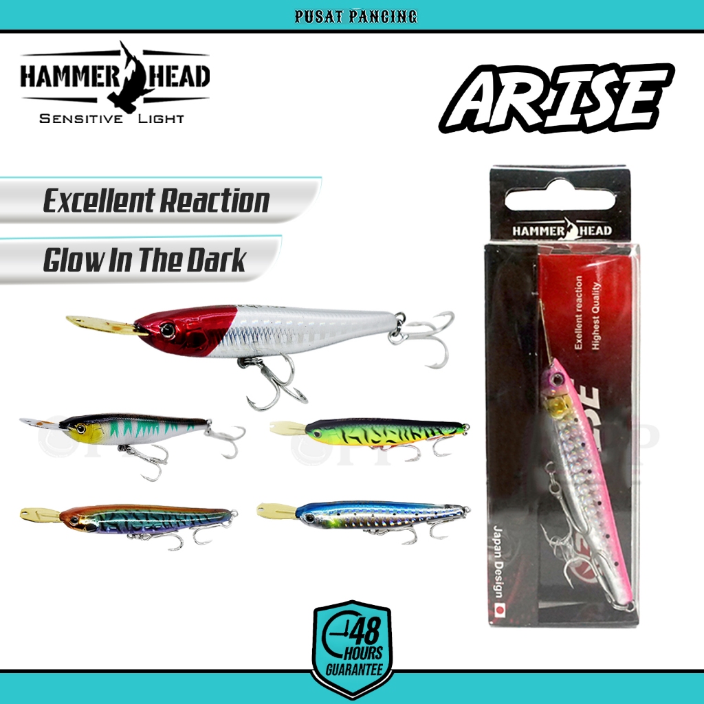 PUSATPANCING Umpan Minnow Hammerhead Arise 5.6G/40mm - 8.2G/70mm | Umpan Pancing Minnow | Minnow UL