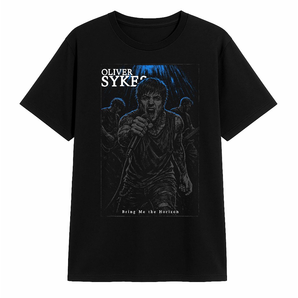 Kaos Oliver Sykes – Sablon Premium, 100% Katun, Nyaman Dipakai UNISEX TEE