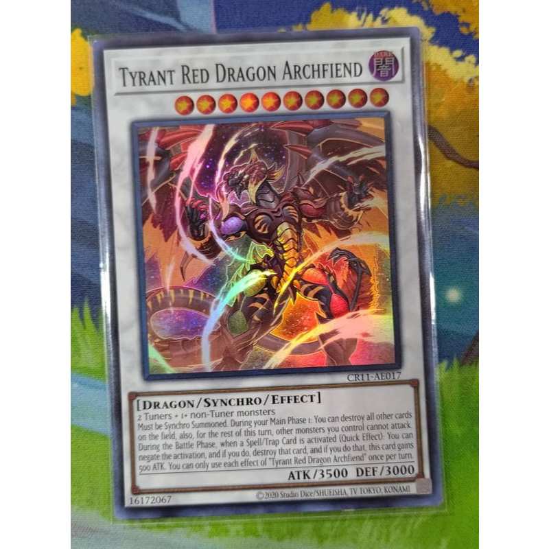 Kartu Yugioh AE CR11-AE017 Tyrant Red Dragon Archfiend - Super