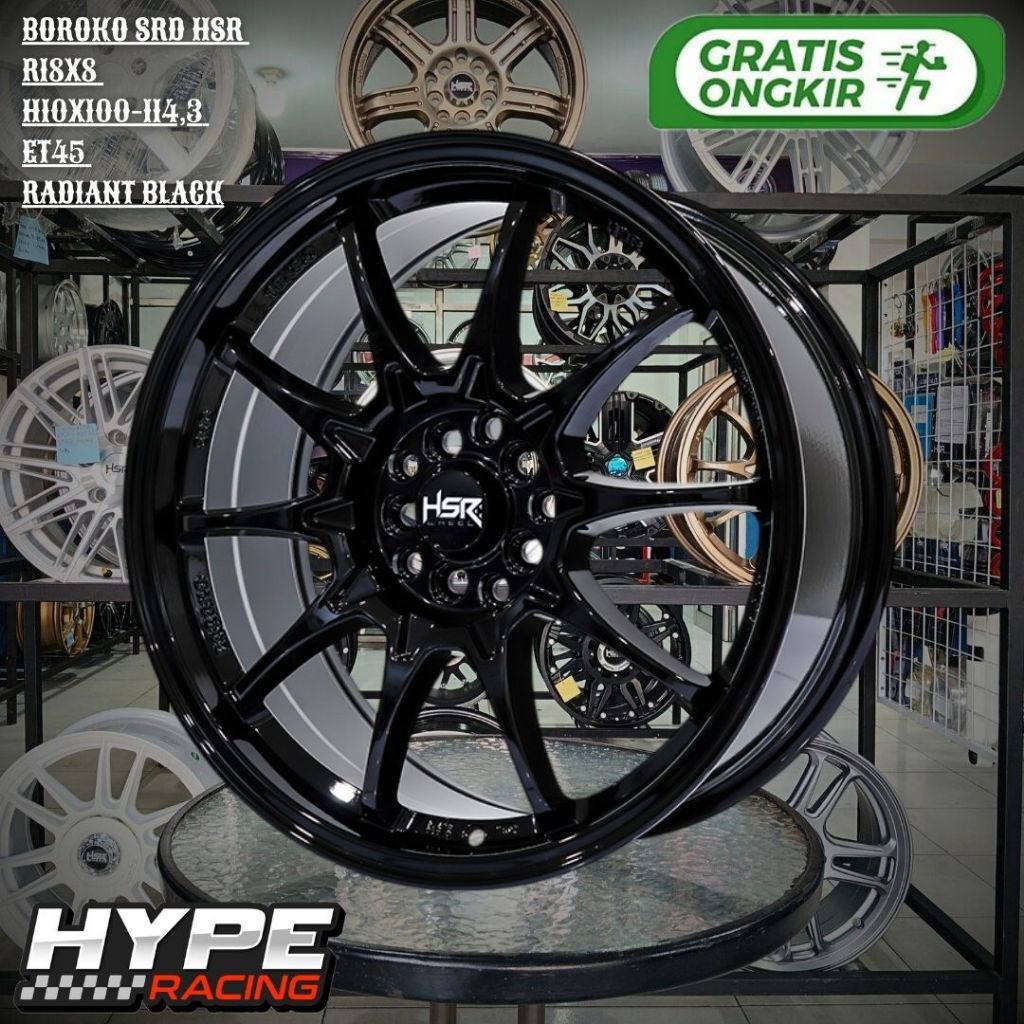 Velg Mobil XPANDER , REBORN , TERIOS , DESTINATOR , JUKE , YARIS CROSS Ring 18 HSR Boroko SRD R18
