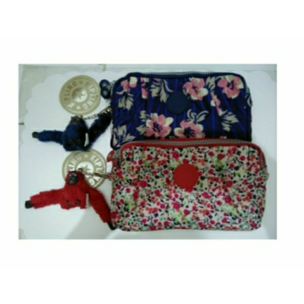 Dompet HP Kipling Import Free 2 Tali Panjang dan Pendek + Gantungan Boneka Kipling