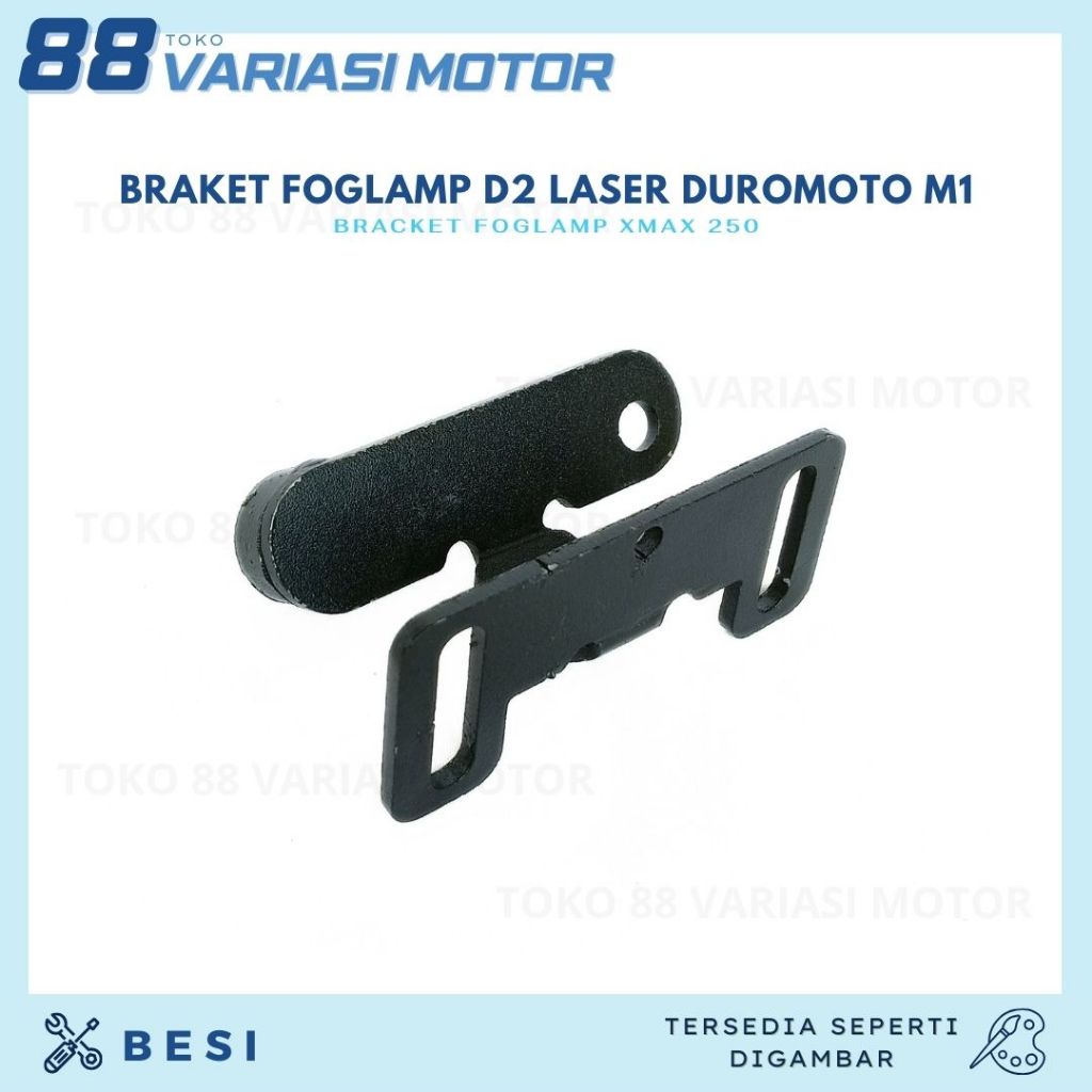 BRACKET FOGLAMP XMAX 250 BREKET DUDUKAN LAMPU D2 LASER DUROMOTO M1 DI ATAS SPAKBOR XMAX 250