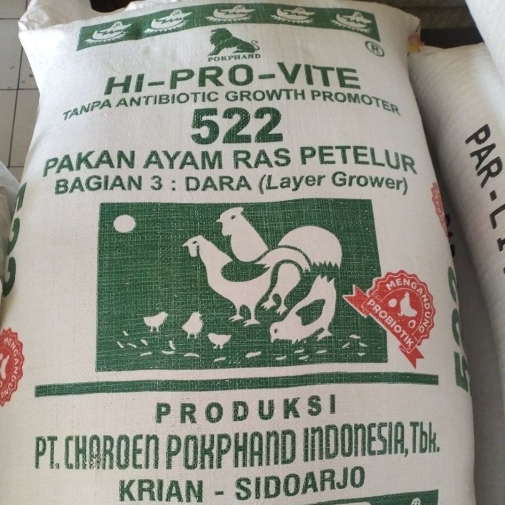522 Pakan Ayam Layer Petelur 50 Kg Original Hi-Pro-Vite Charoen Pokphand
