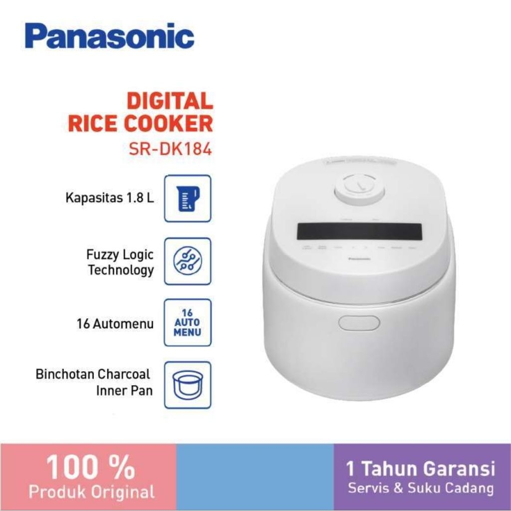 PANASONIC RICE COOKER DIGITAL SR DK184SRDK184 BINCHOTAN CHARCOAL INNER PAN POT PENANAK PENGHANGAT PE