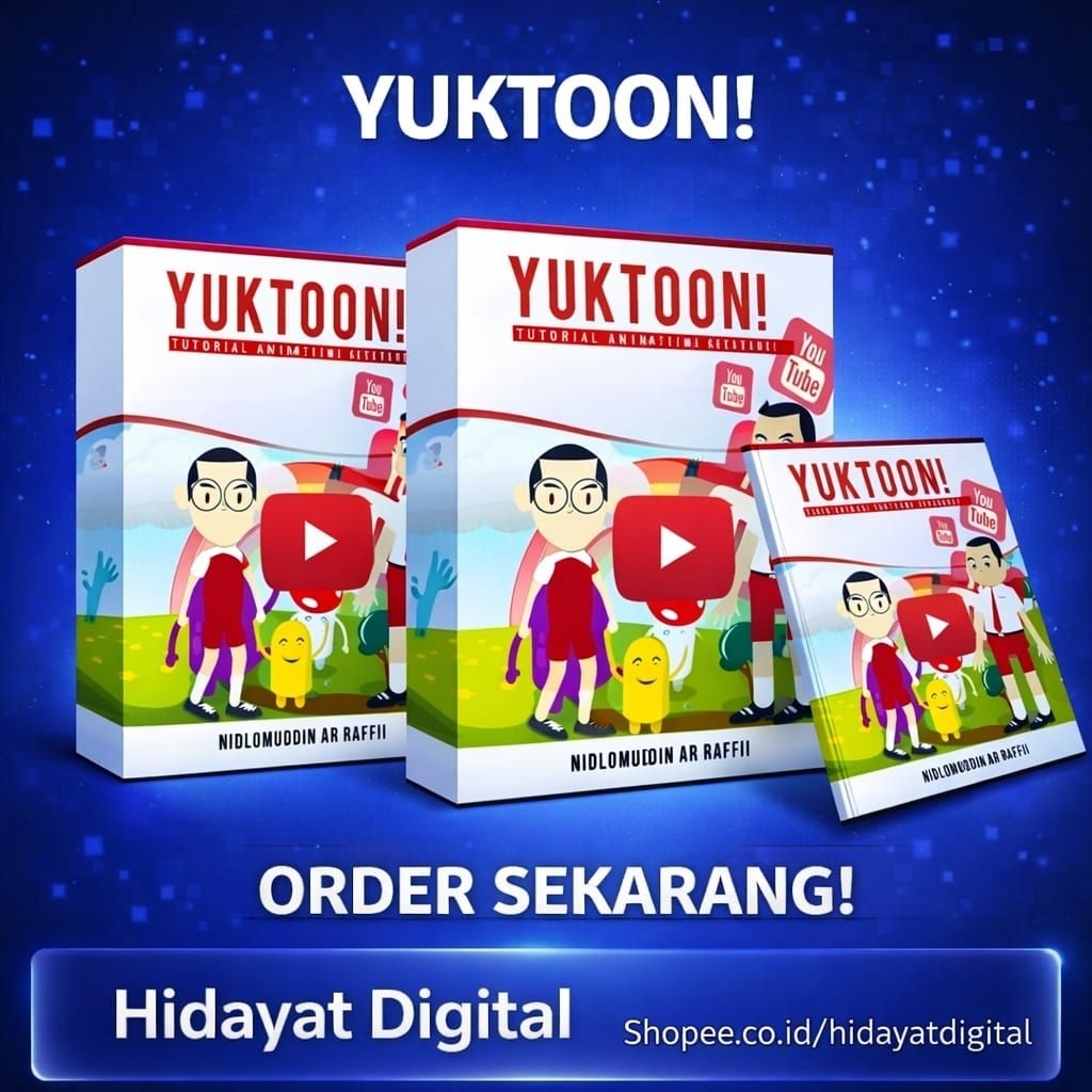 SALE Yuk Toon Cara Membuat Animasi Kartun Youtube - Software 21- (bahasa Indonesia)