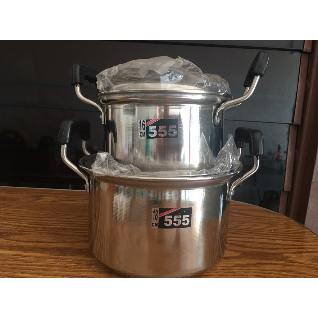 New-Panci 555 Stainless Steel 18cm/16cm
