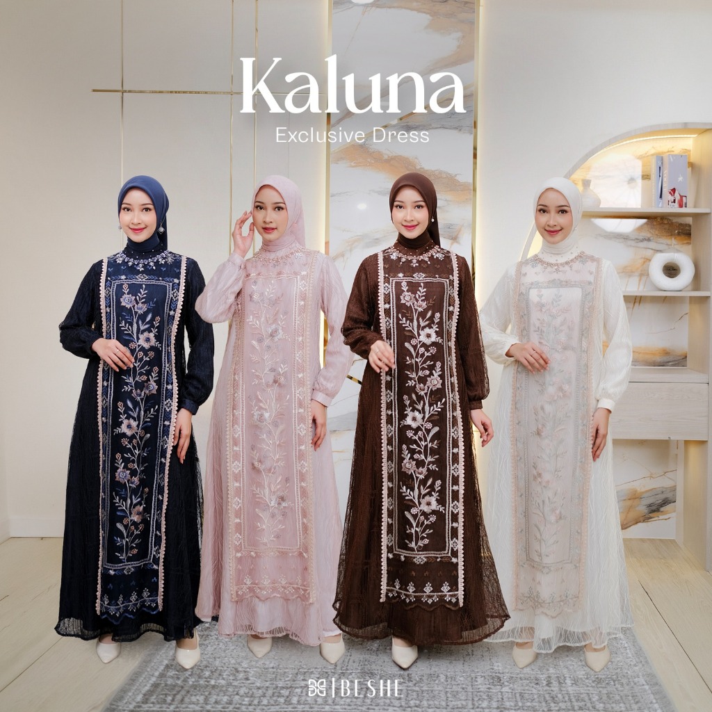 Beshecollections - Kaluna Gamis - Baju Couple Keluarga Sarimbit Premium