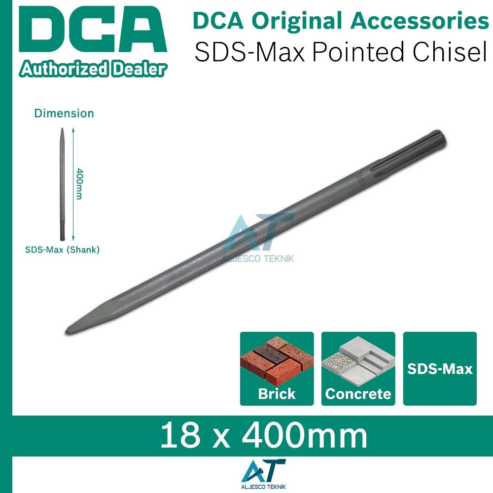 DCA MATA BOBOK LANCIP SDS-MAX 18 X 400MM POINTED CHISEL