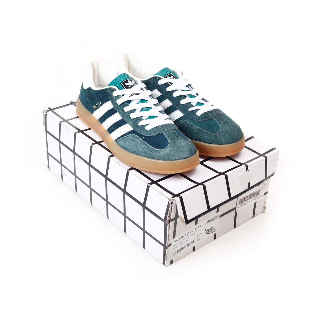 (SLKCK) Sepatu Sneakers Adidas Gazelle X Gucci Green Gum