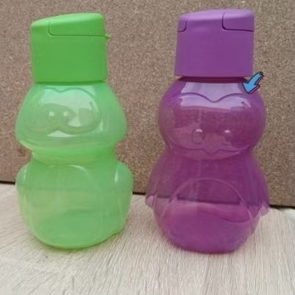 Eco kids tupperware (penguin/ungu) FREE lolly tup lunch box