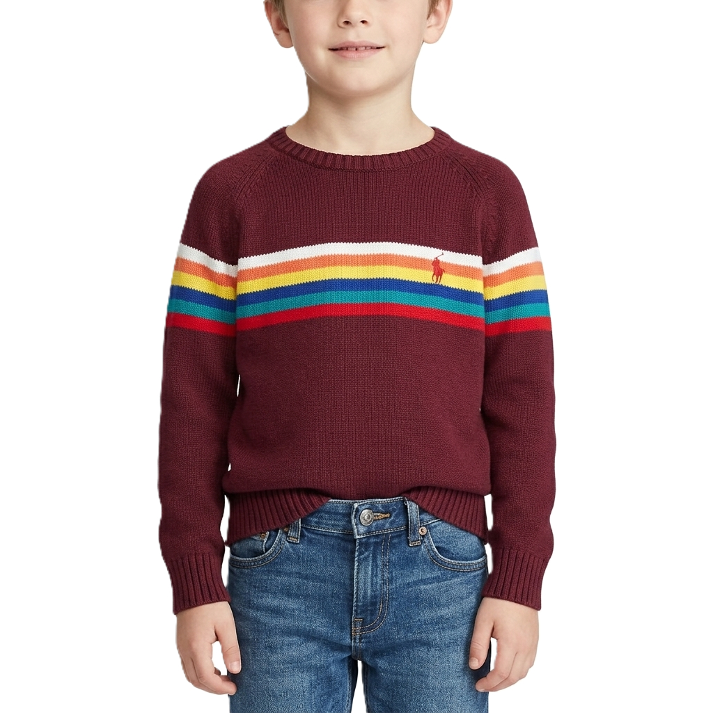 POLO RALPH LAUREN - COTTON KNIT SWEATER UNISEX ANAK