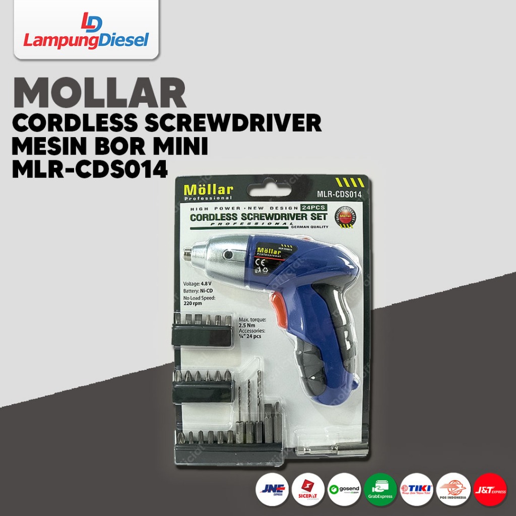 MOLLAR Bor Obeng/ Charger Cordless 4.8V MLRCDS014-A