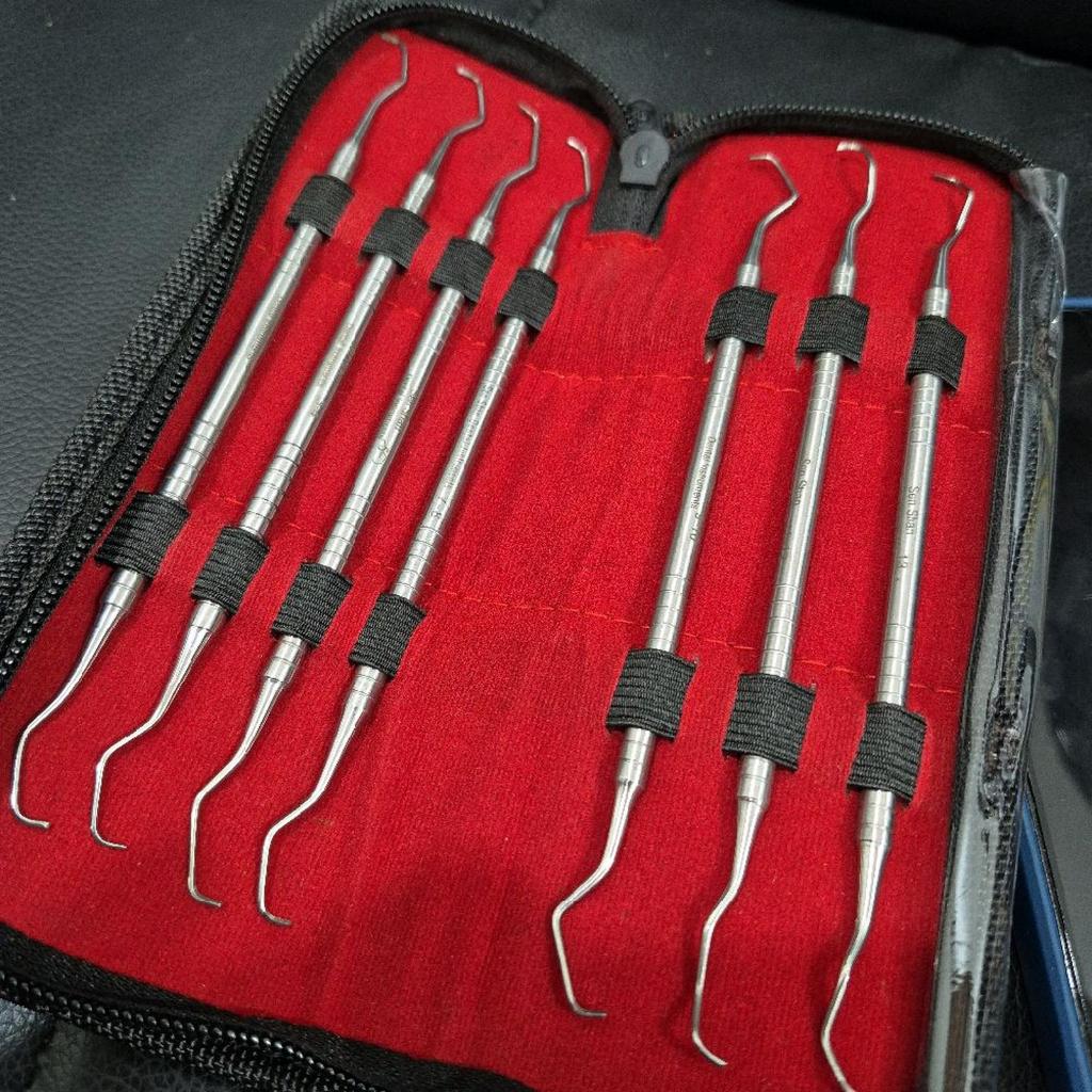 Dental currete Gracey Set isi 7 pieces sen shan Kuret Curet gracey Dental Scaler Bukan Osung
