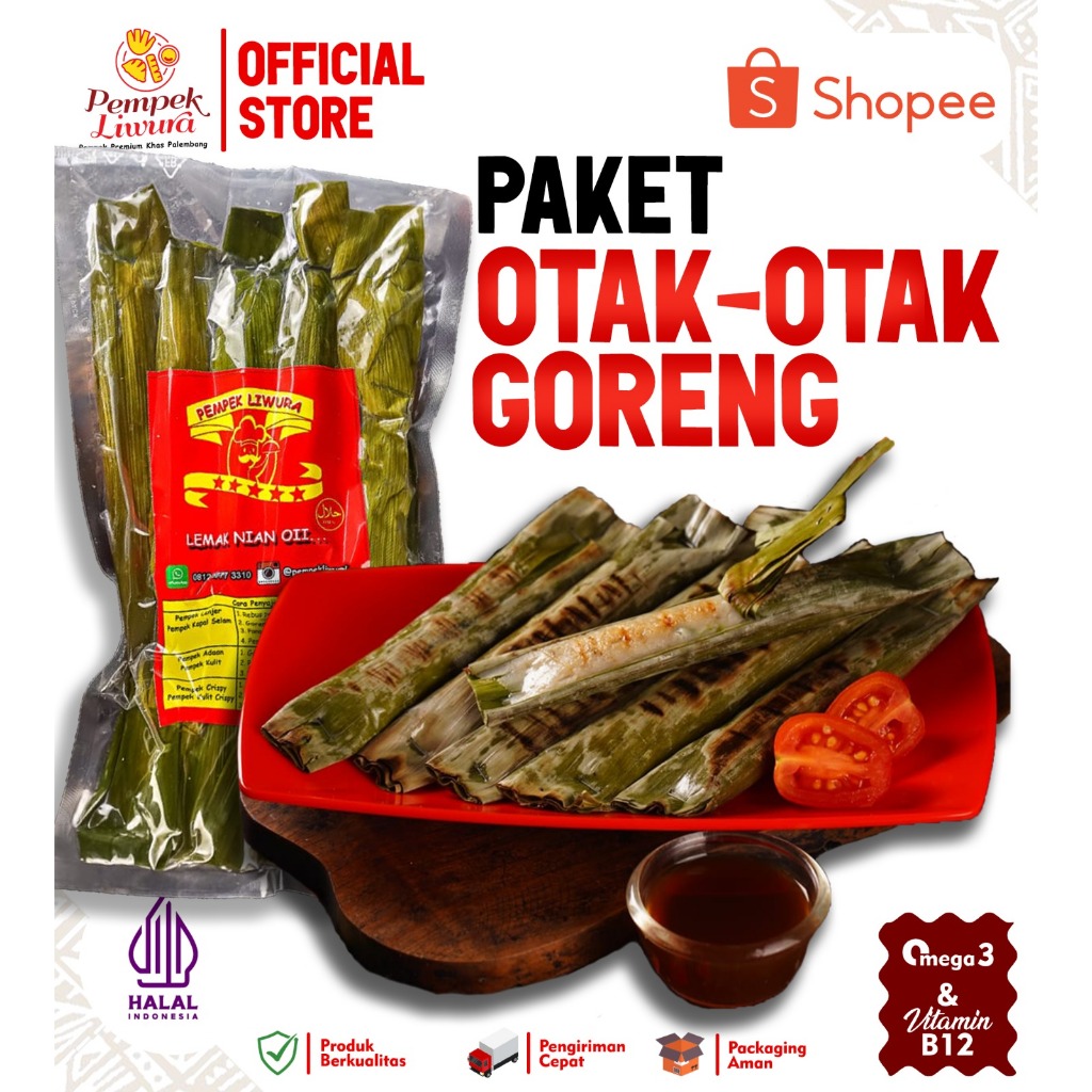 Pempek Palembang Liwura Otak-Otak Panggang Frozen Food Homemade Lezat
