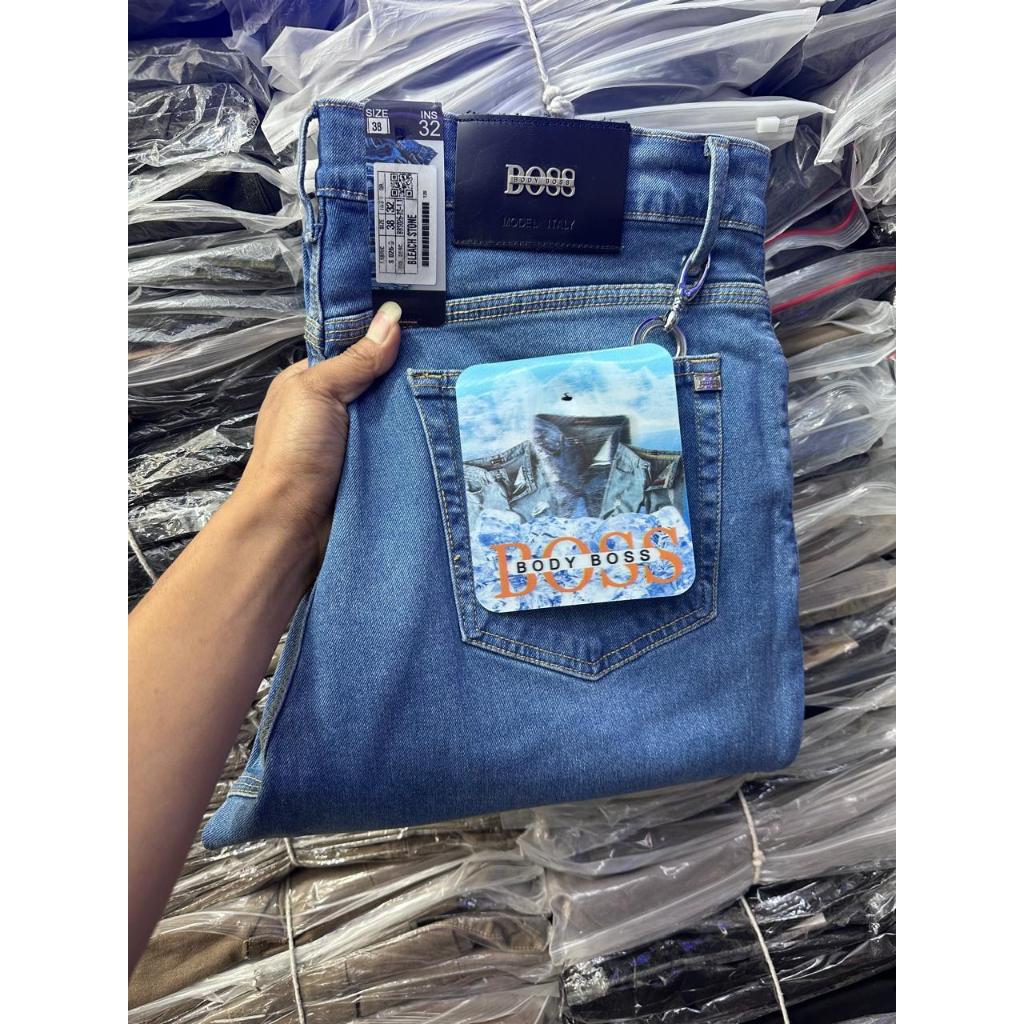 BODY BOSS size28-38 CELANA PANJANG IMPORT PRIA / CELANA PANJANG SOFT JEANS PRIA / CELANA PANJANG JUM