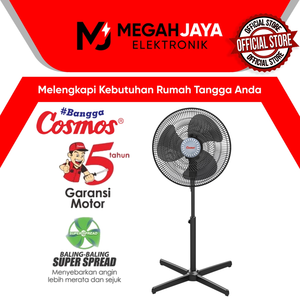 [COD READY] COSMOS STAND FAN / KIPAS ANGIN BERDIRI 16 XDE GP / 16XDE GP / 16-XDE GP (16 INCH) GARANS