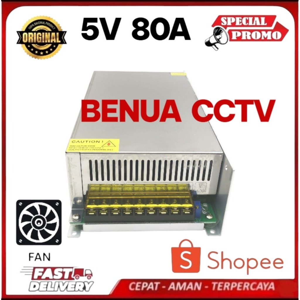 Trafo Jumbo/ Big 5V 80A Switching Power Supply PSU 5V 80A High Quality, 5 Volt 80 Ampere Cooling Fan