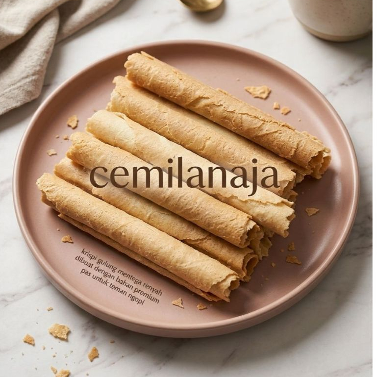 Biskuit Jadul Kue Semprong Special Cemilan Semprong Renyah Snack Murah