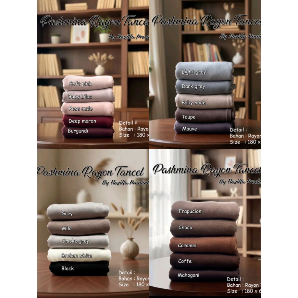 PASMINA RAYON TENCEL PREMIUM NAZILLA PRODUCTION