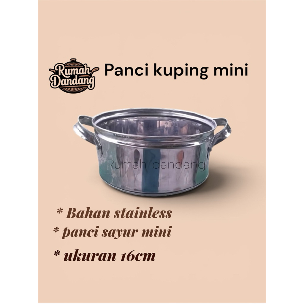 panci sayur kecil panci susu handel 2 stainless panci susu