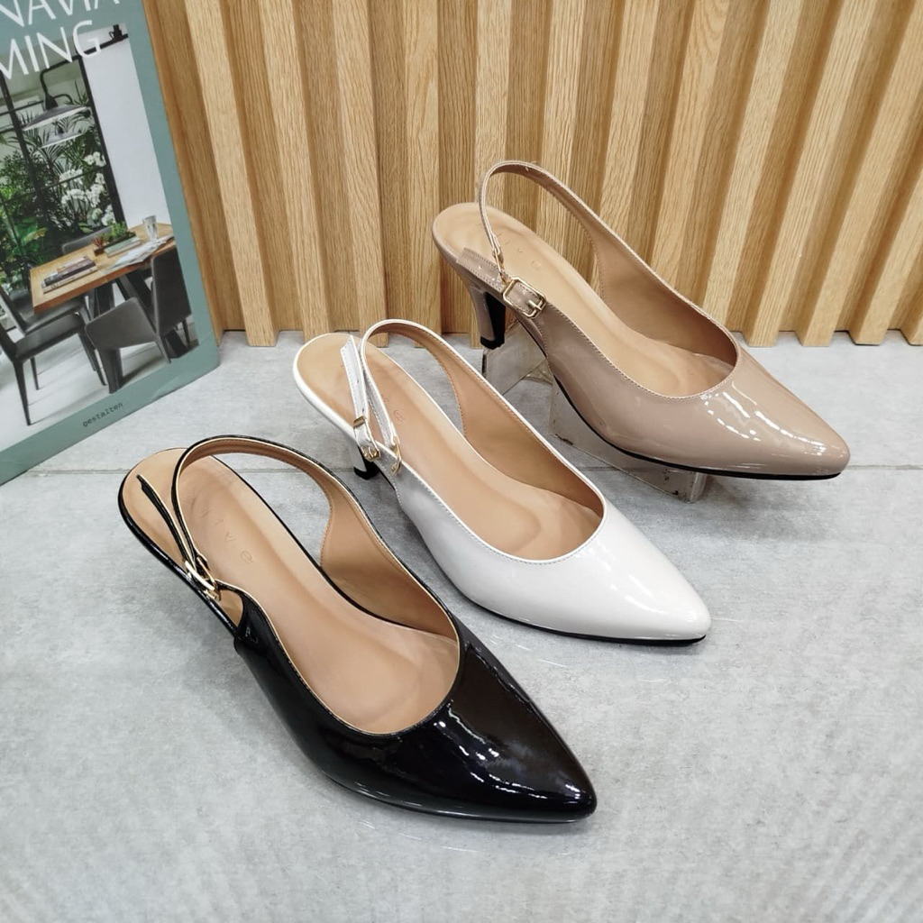 ALIVE - A6D.10 - SEPATU SANDAL WANITA - SEPATU SANDAL GLOSSY WANITA CASUAL - SANDAL FASHION WANITA