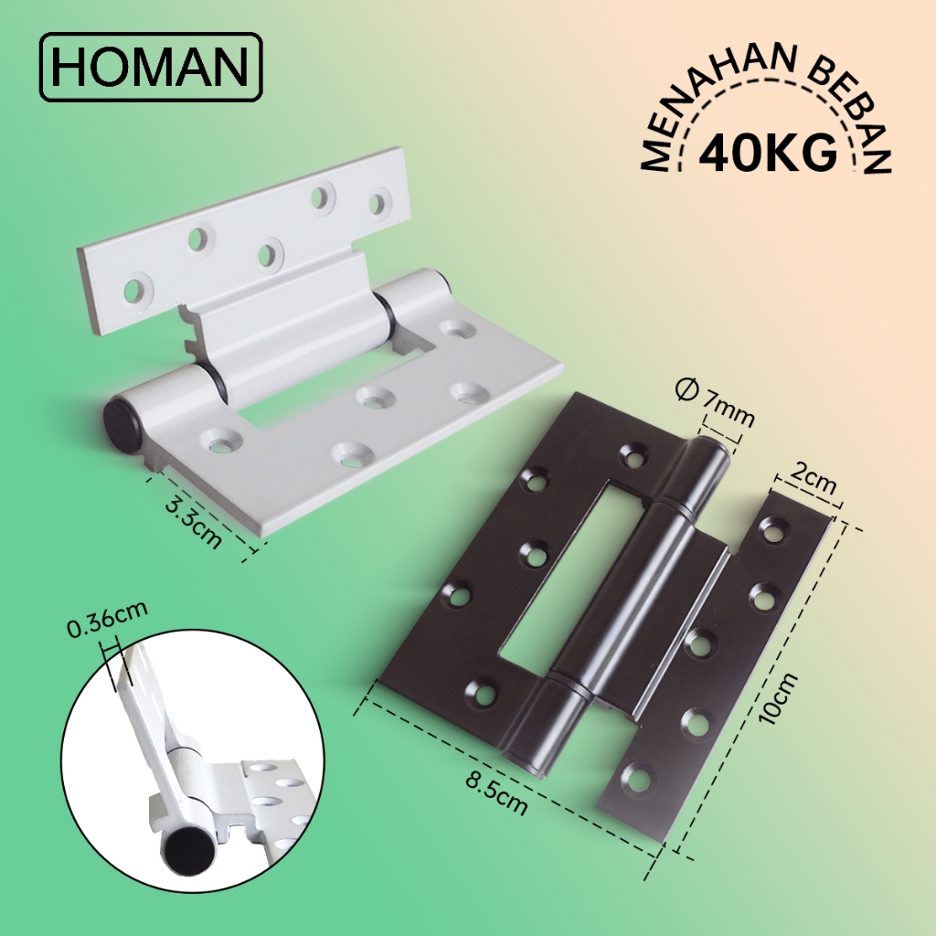 Engsel pintu toilet Homan Engsel pintu aluminium Engsel pintu kamar mandi Umum Paduan Aluminium 40kg