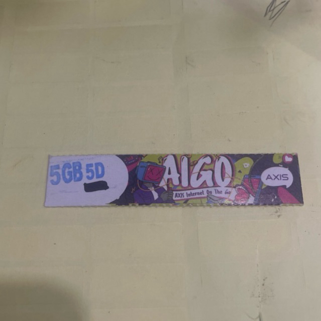 Axis 5,5GB lima hari / Voucher axis aigo (5,5GB) 5hari