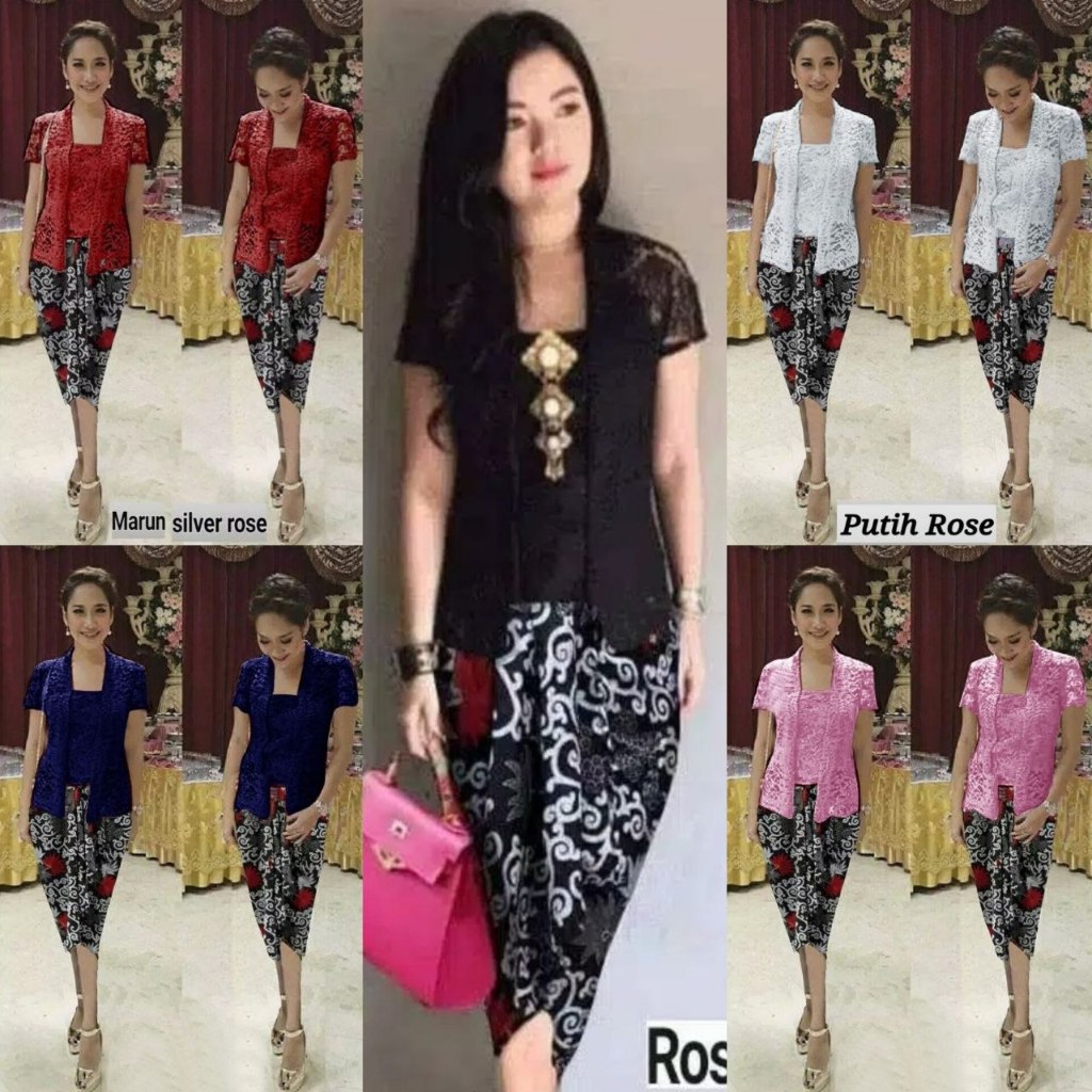 TERBARU RI2613 - SETELAN ROK BATIK 2IN1 BUNGA - BAJU BATIK DEWASA & REMAJA - SERAGAM AGUSTUSAN - BAJ