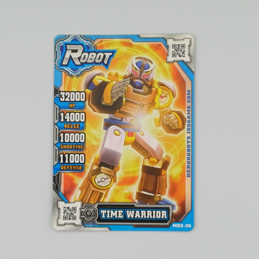 Kartu Robot Hero of Robots Time Warrior Original Mesin